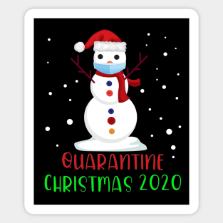 Snowman Wearing Mask, Quarantine Christmas 2020 Sticker